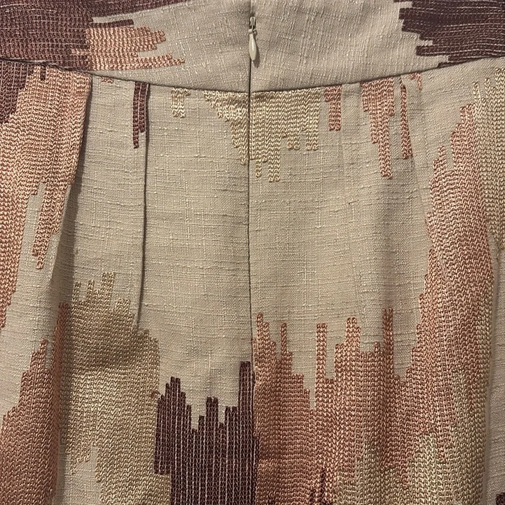 Anthropologie Tracy Reese Ikat Embroidered Pencil Skirt Size 8